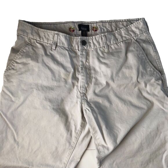 GapKhakis Mens Chino Beige Pants Size 36 With Colorful Buttons - Picture 13 of 16